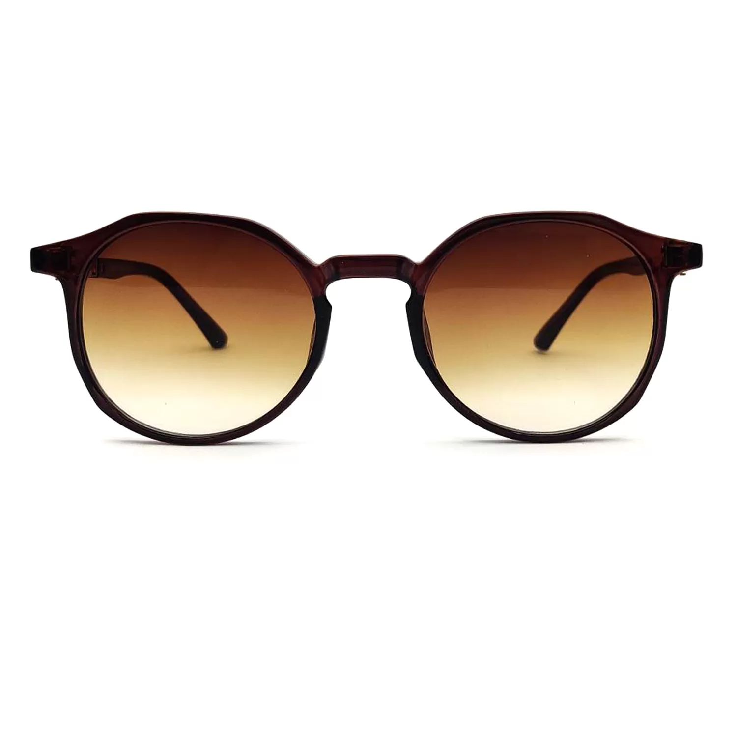 Brown Round Designer Sunglasses 15027BR Chashmah