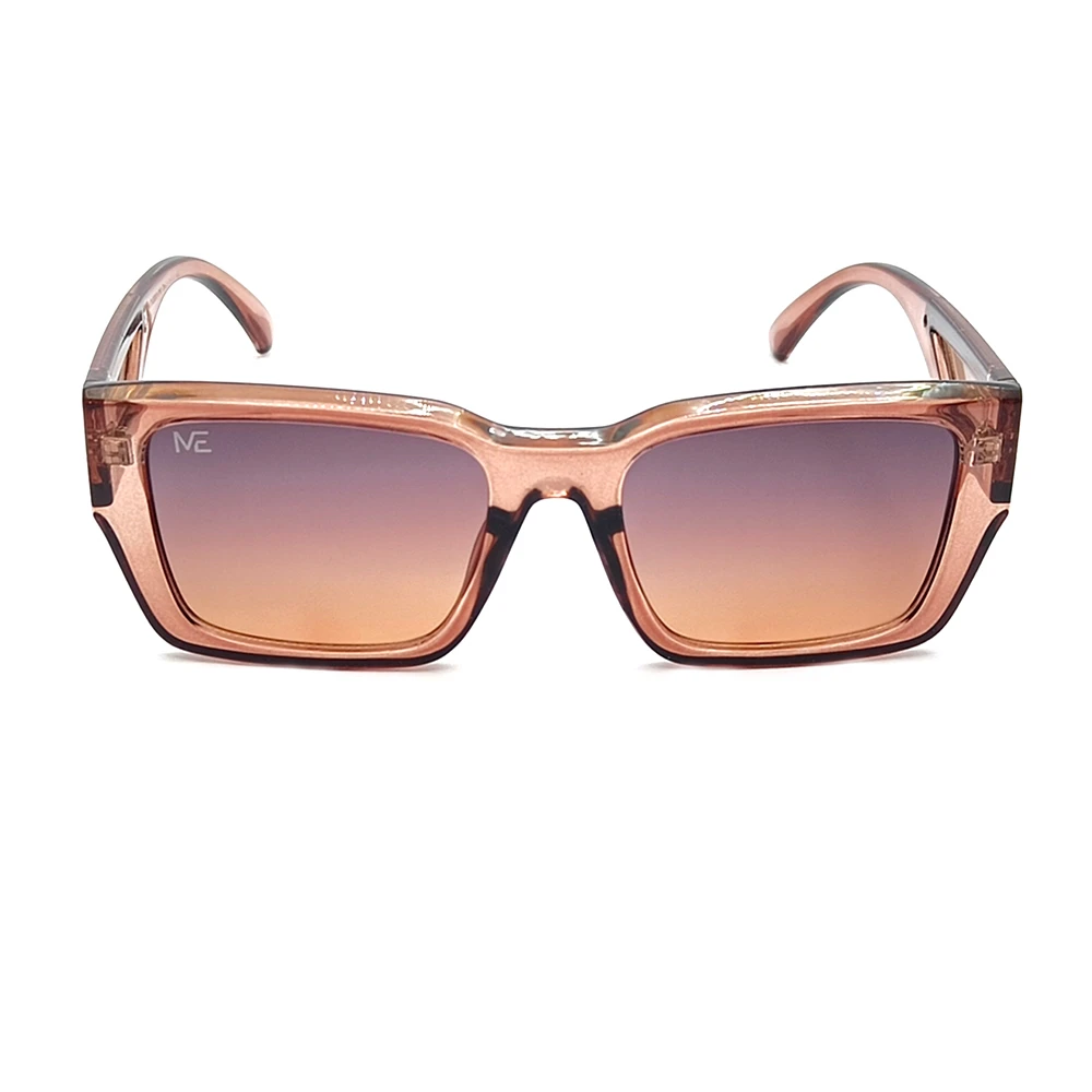 Brown Oversize Rectangular Sunglasses