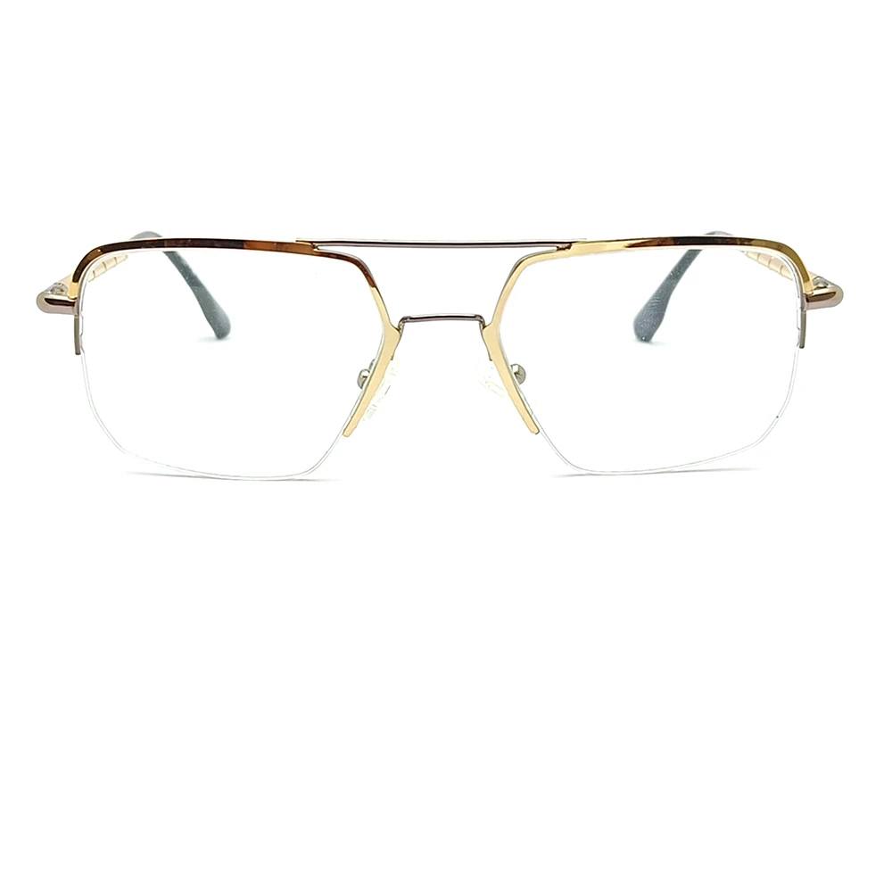 Golden Half Frames Eyeglasses Online