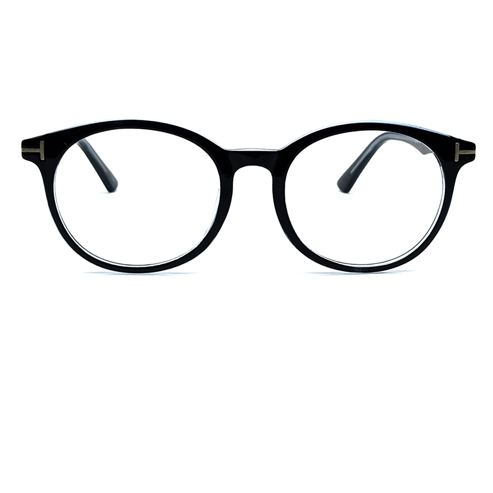 Oversize Black Round Eyeglasses Online