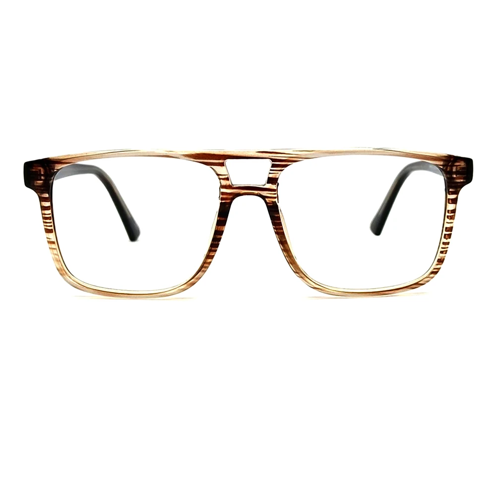 Brown Double Bar Eyeglasses Online