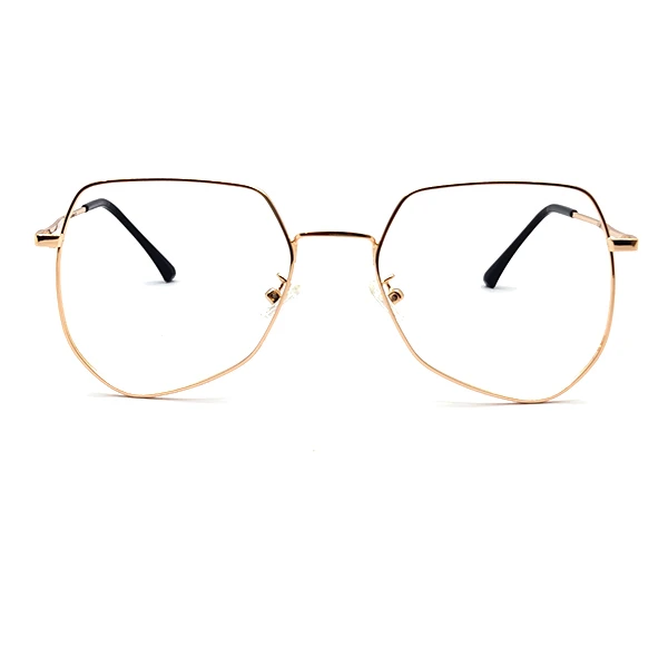 Golden Geometric Eyeglasses Online