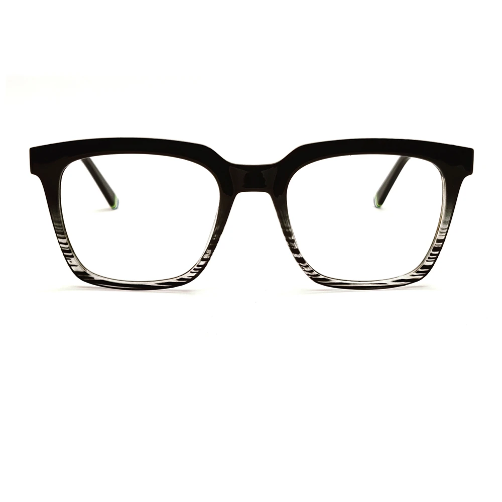 Dual Tone Bold Rectangular Eyeglasses Online