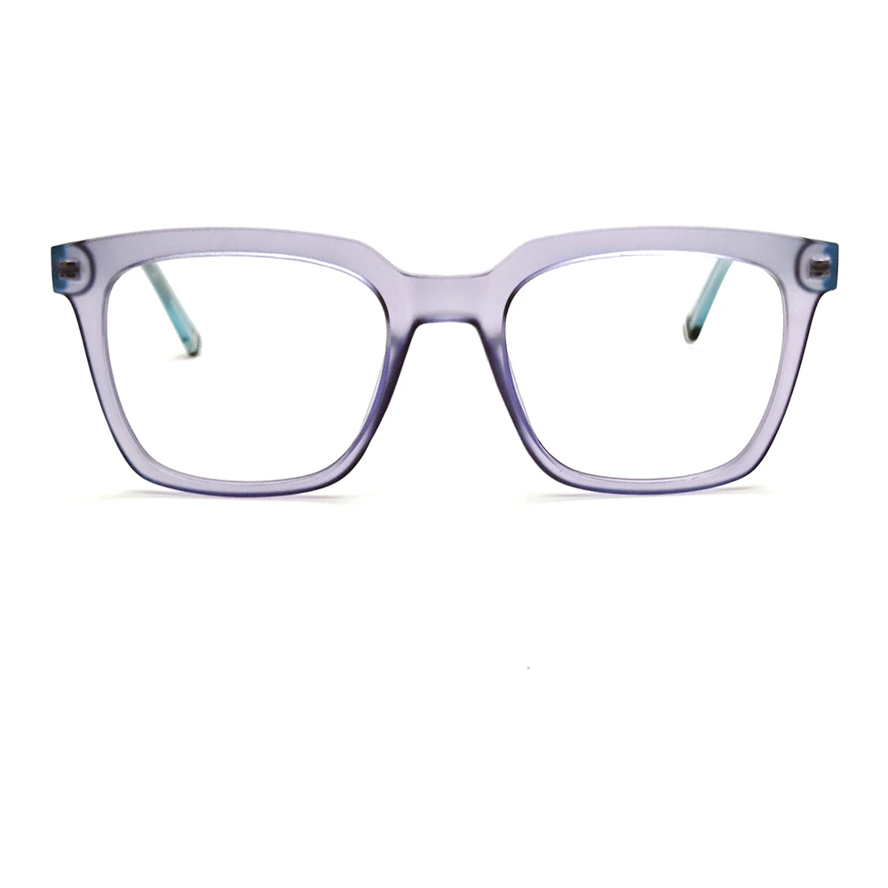 Dual Tone Bold Rectangular Eyeglasses Online