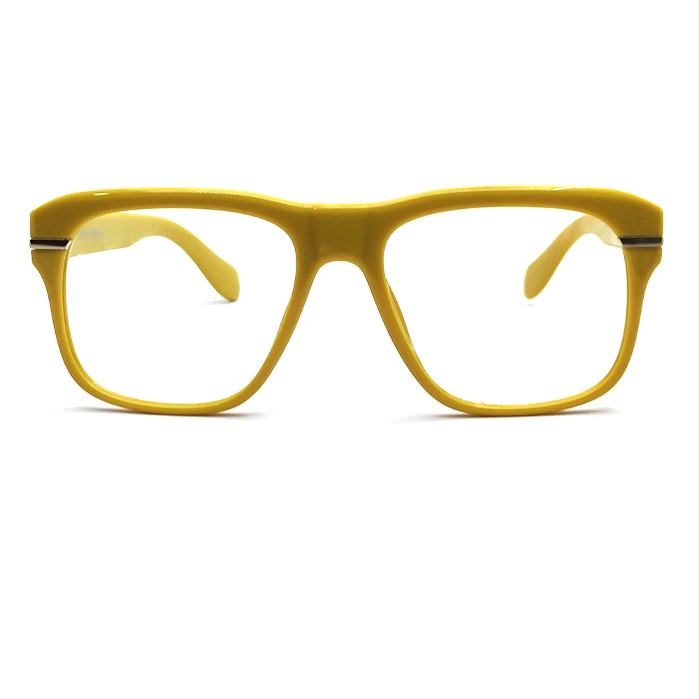 Yellow Over Sized Bold Eyeglasses Online