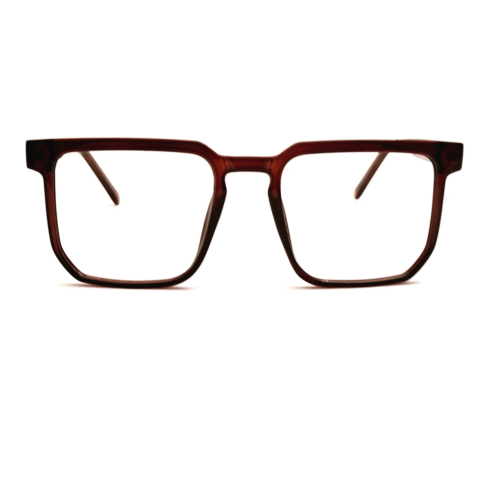 Brown Oversized Square Eyeglasses Online at Chashmah.com