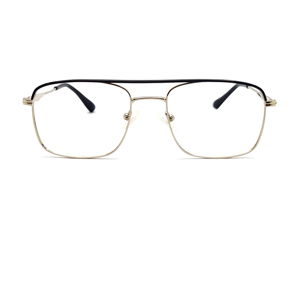 Silver Rectangular Metal Eyeglasses Online