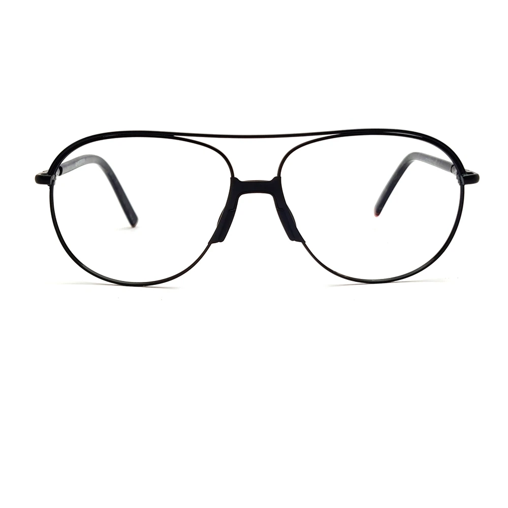 Black Round Aviator Eyeglasses only