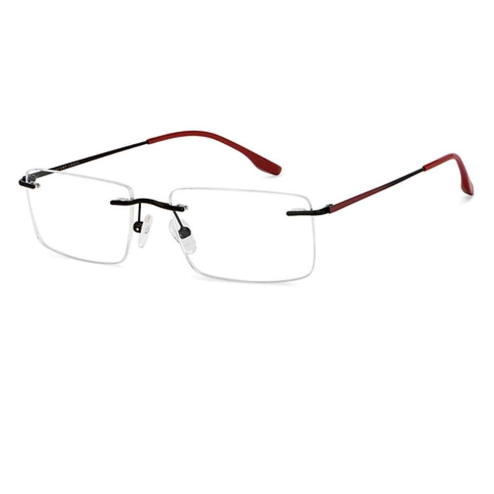 Titanium Thin Rimless Glasses