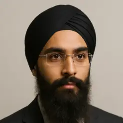 turban friendly rimless eyeglasses at chashmah