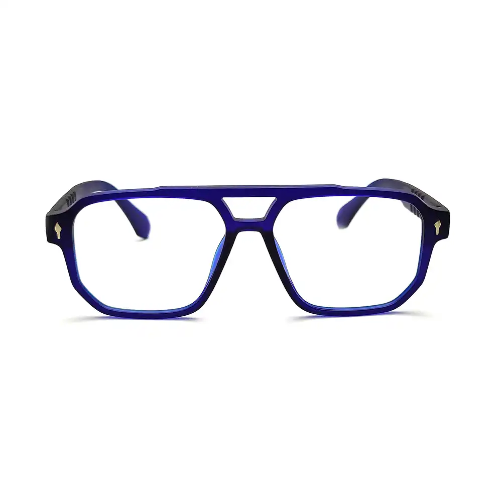 Matte Blue Bold Eyeglasses online Chashmah.com