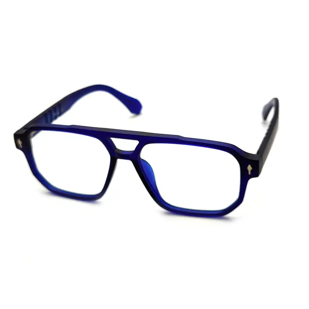 Matte Blue Bold Eyeglasses online Chashmah.com