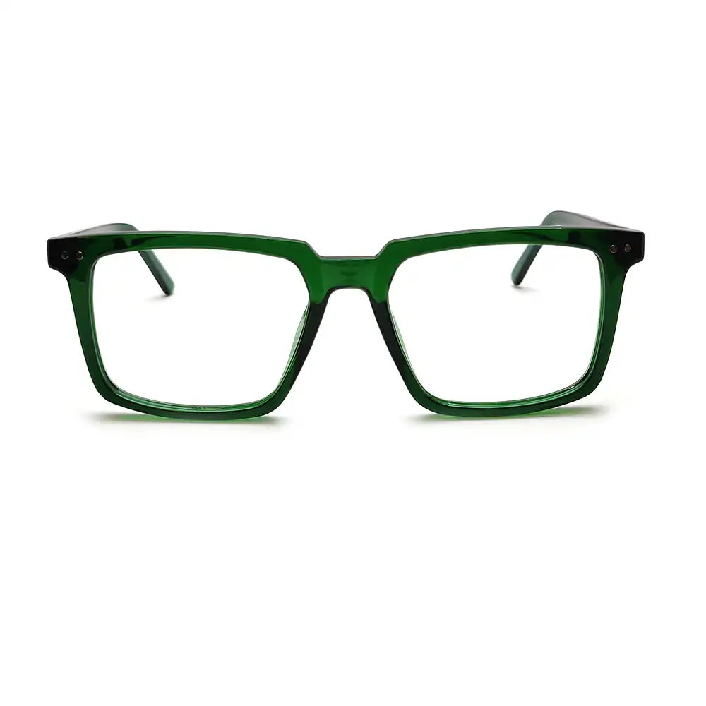 Green Bold Rectagular Eyeglasses Online