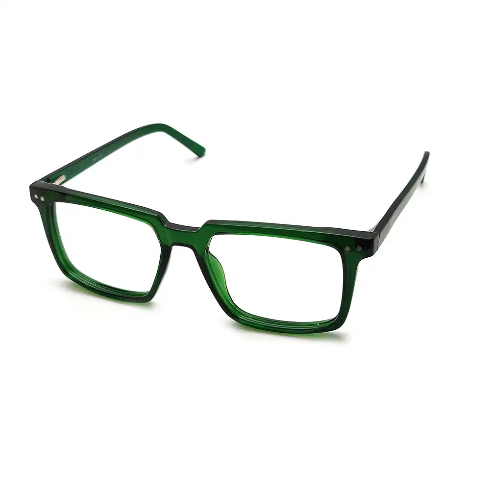 Green Bold Rectagular Eyeglasses Online