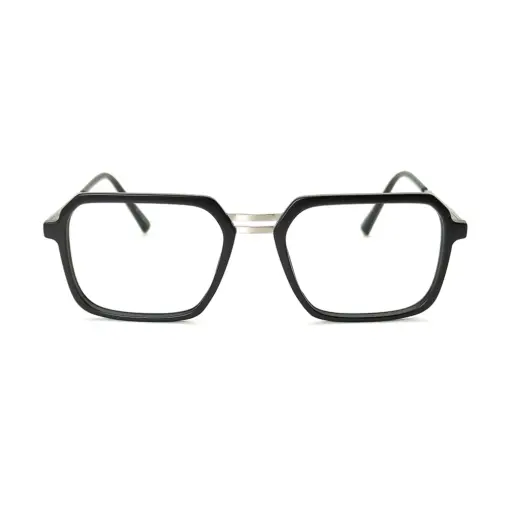 Stunning Black Rectangular Eyeglasses