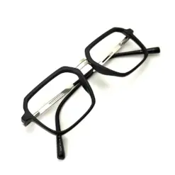 Stunning Black Rectangular Eyeglasses