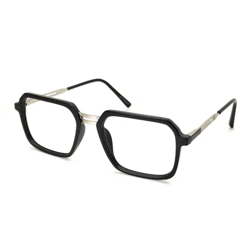 Stunning Black Rectangular Eyeglasses