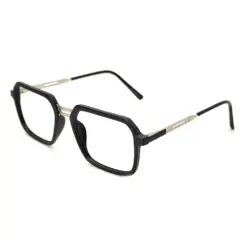 Stunning Black Rectangular Eyeglasses