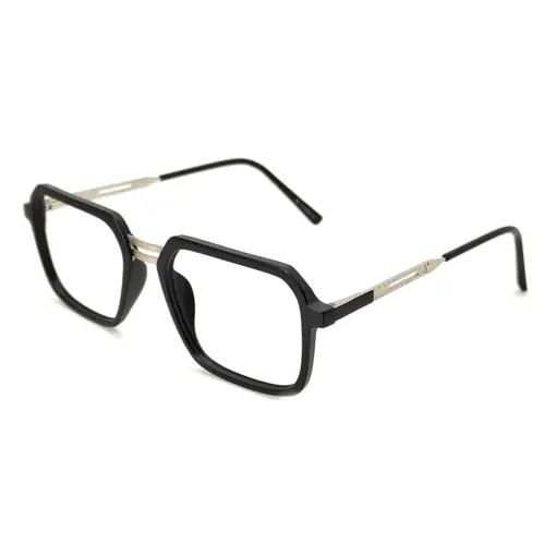 Stunning Black Rectangular Eyeglasses