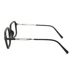 Stunning Black Rectangular Eyeglasses