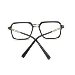 Stunning Black Rectangular Eyeglasses