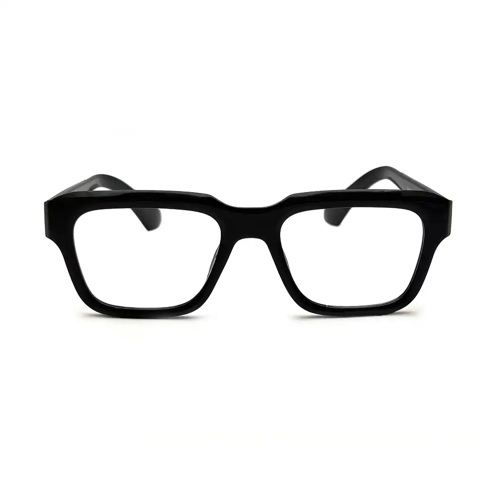 Black Bold Rectangular Eyeglasses Online at chashmah.com