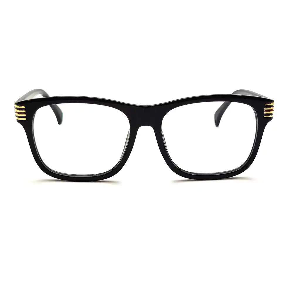 Black Oversize Premium Eyeglasses at Chashmah.com