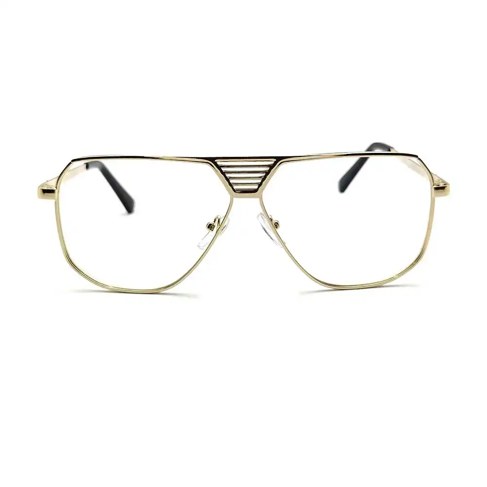 Golden Fancy Metal Eyeglasses At Chashmah.com