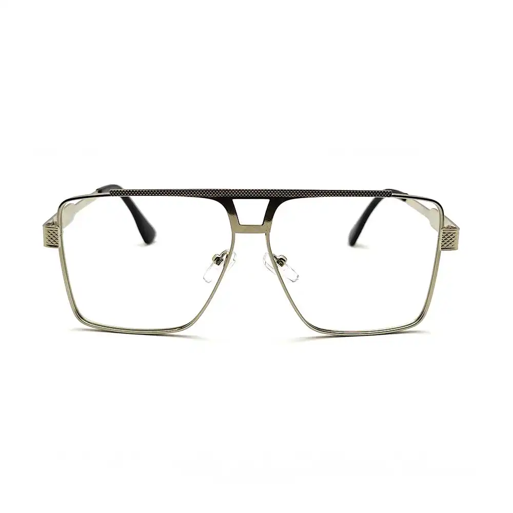 Silver Fancy Metal Eyeglasses At Chashmah.com