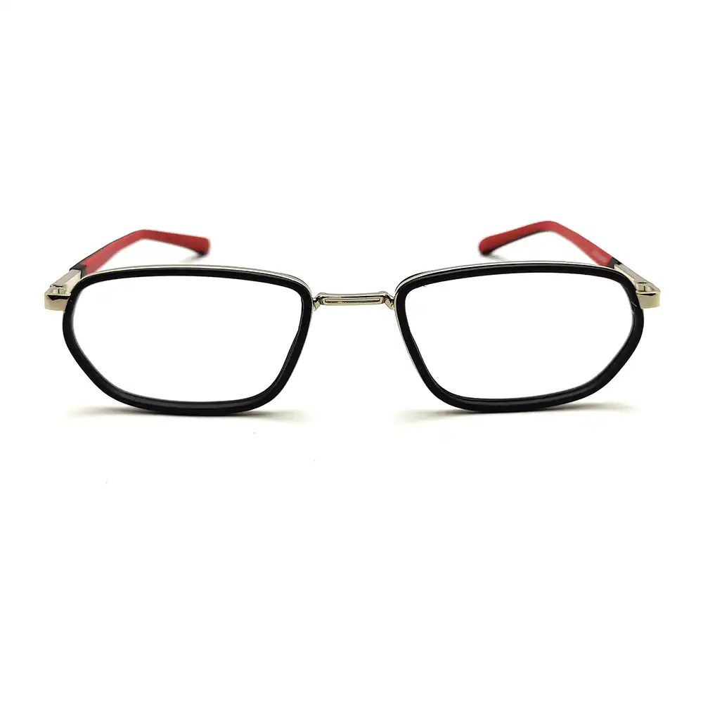 silver Rectangular Fashion Eyeglasses