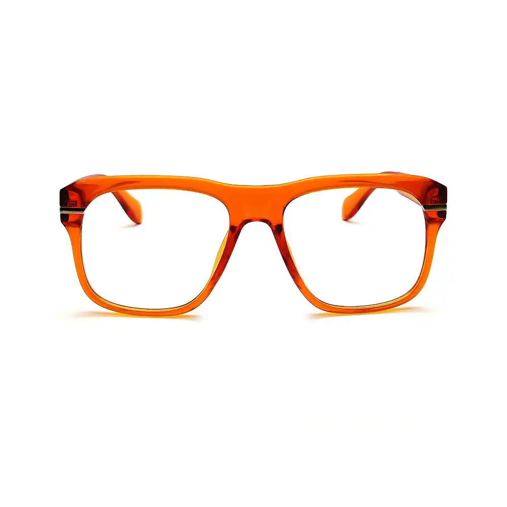 Rusty Orange OverSized Eyeglasses at Chashmah.com