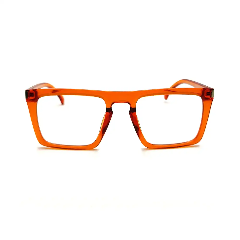 Rusk Orange oversized Eyeglasses at chashmah.com