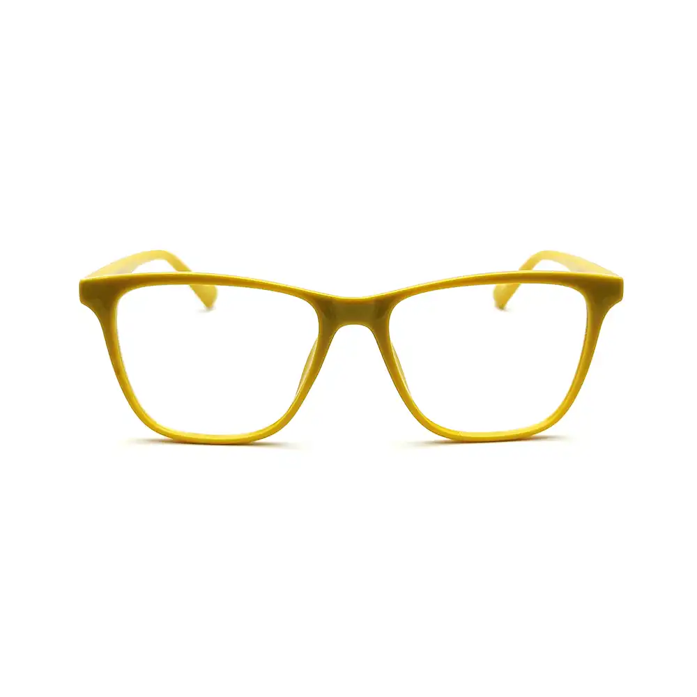 Yellow Fashion Square Eyeglasses