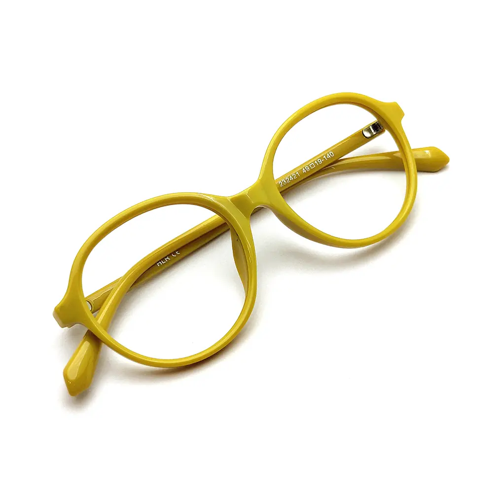 Yellow Round Shape Eyeglasses