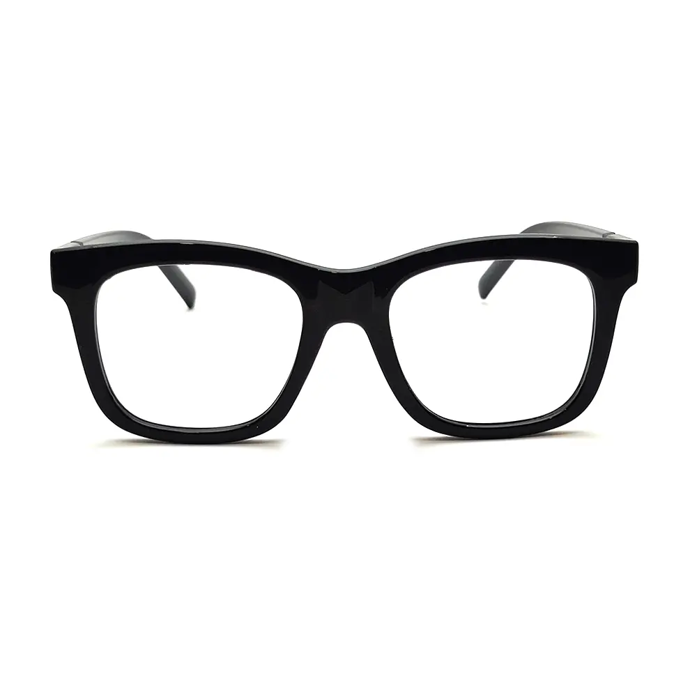 Black Bold Square Eyeglasses