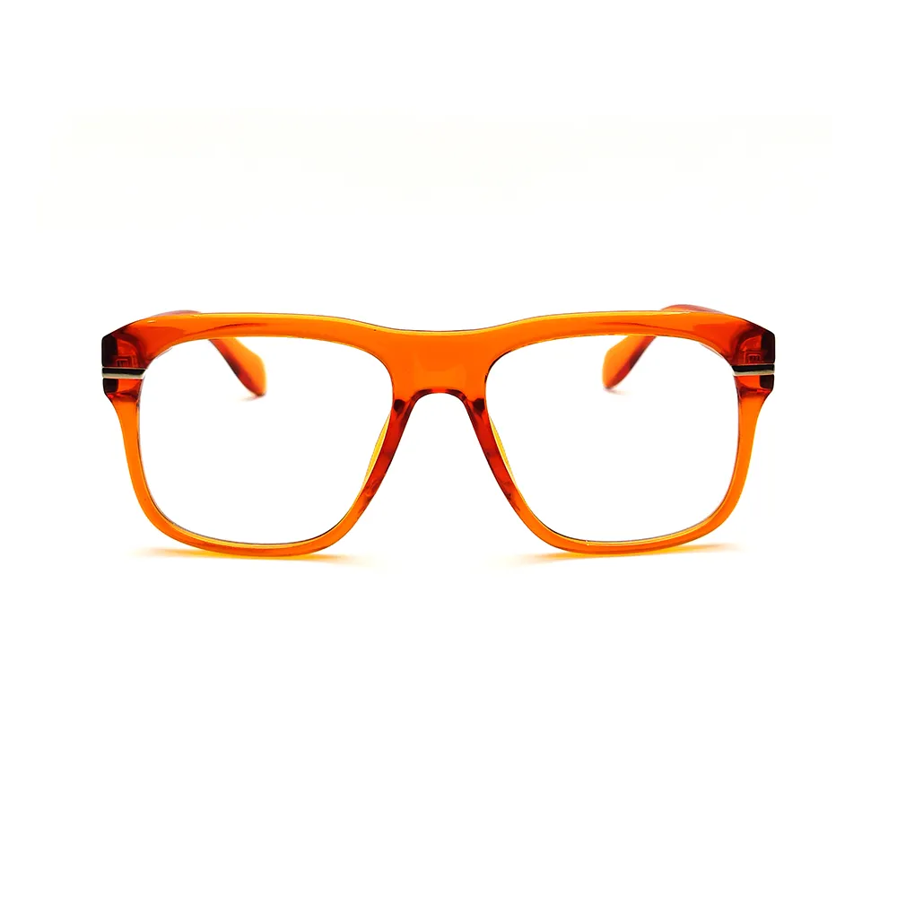 Rust Orange OverSized Eyeglasses