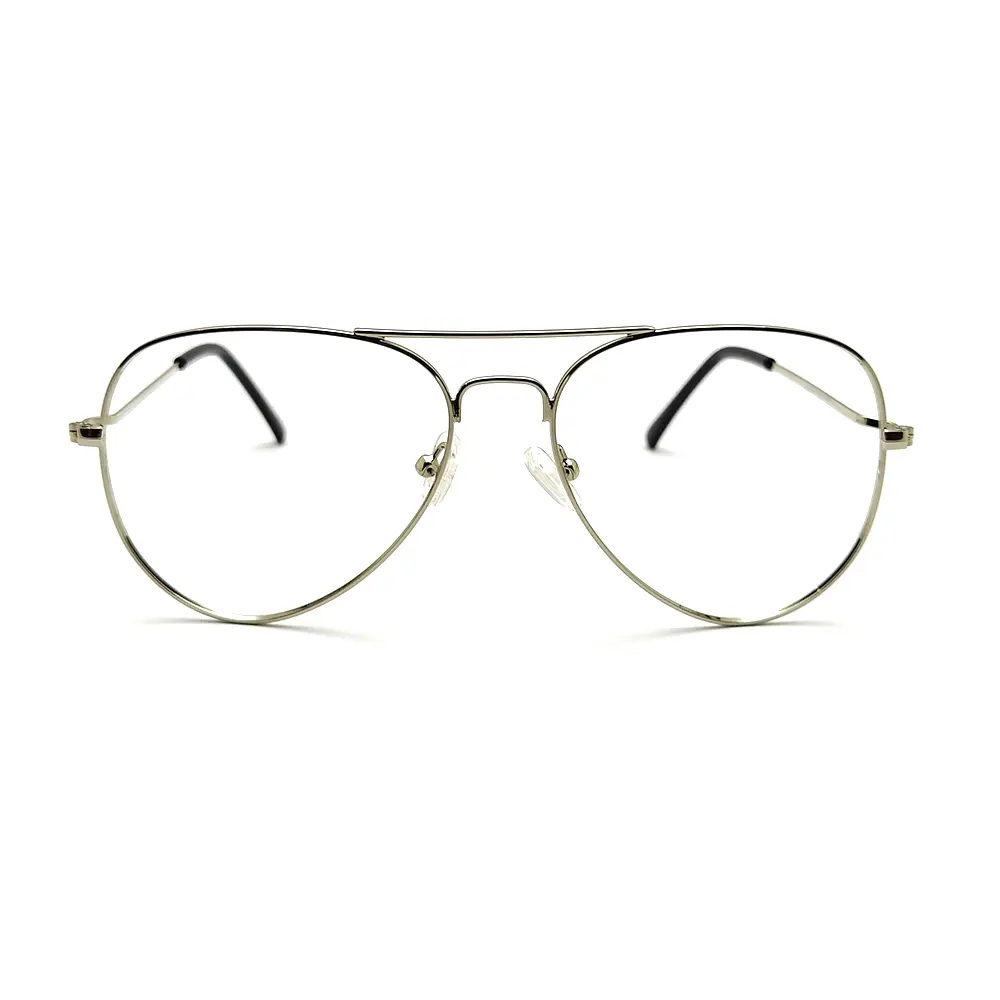 Classic Silver Aviator Turban Eyeglasses