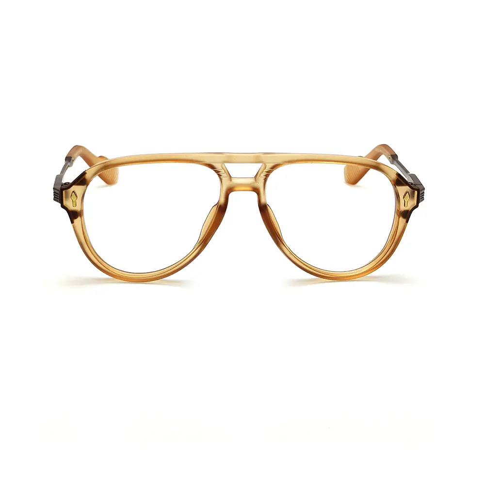 Camel Brown Aviator Eyeglasses