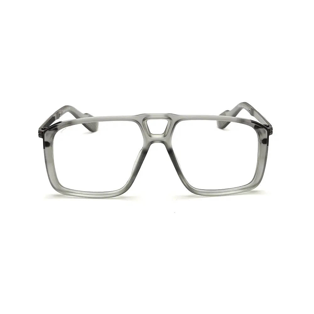 Matte Grey Fashion Eyeglasses at chashmah.com