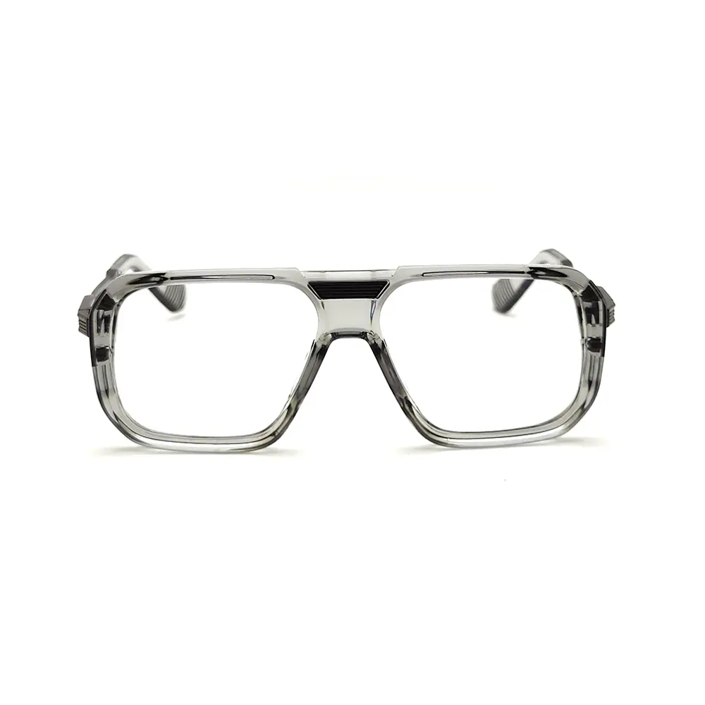 Glass Grey Fashion Eyeglasses at chashmah.com