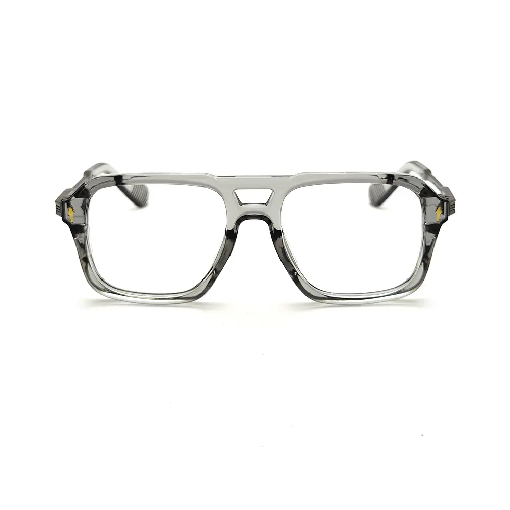 Glass Grey Fashion Eyeglasses at chashmah.com