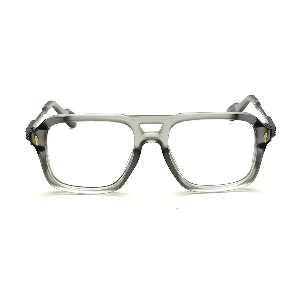 Matte Grey Fashion Eyeglasses at chashmah.com