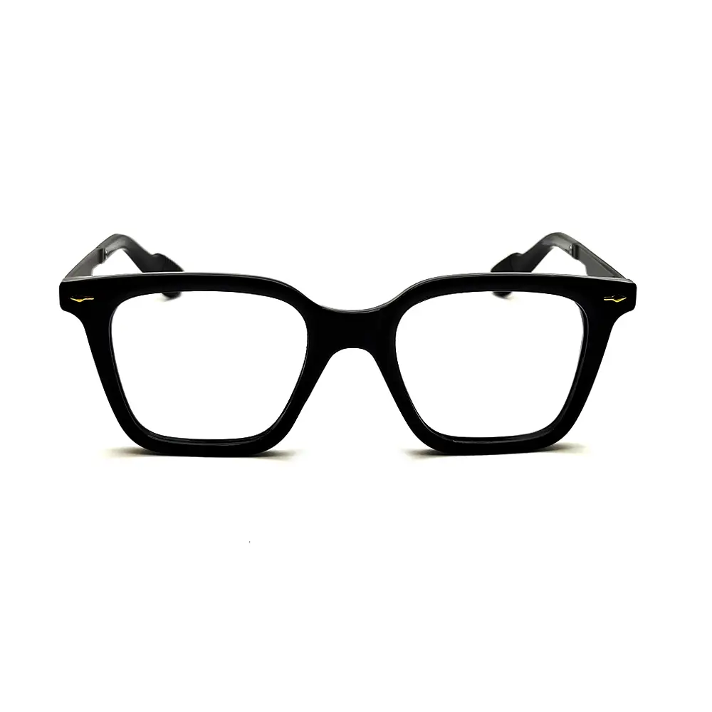 Bold Black Wayfarer Eyeglasses at chashmah