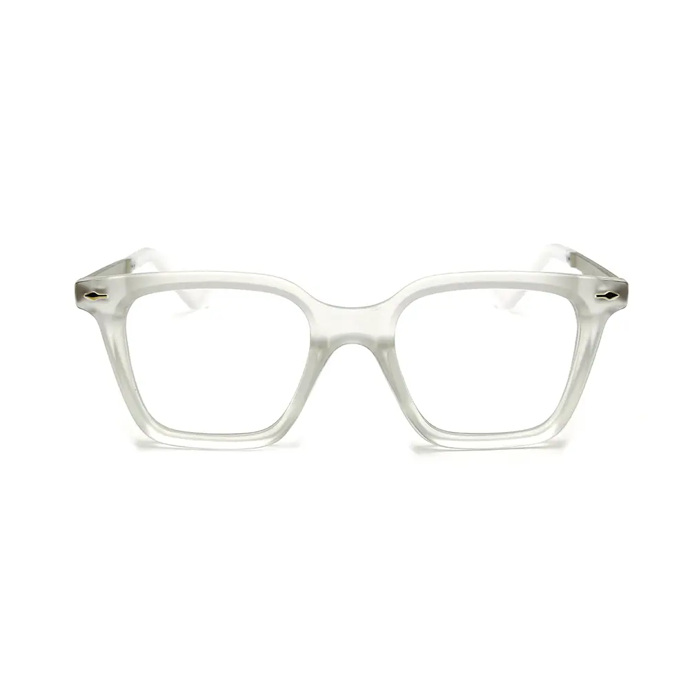 Matte White Wayfarer Eyeglasses