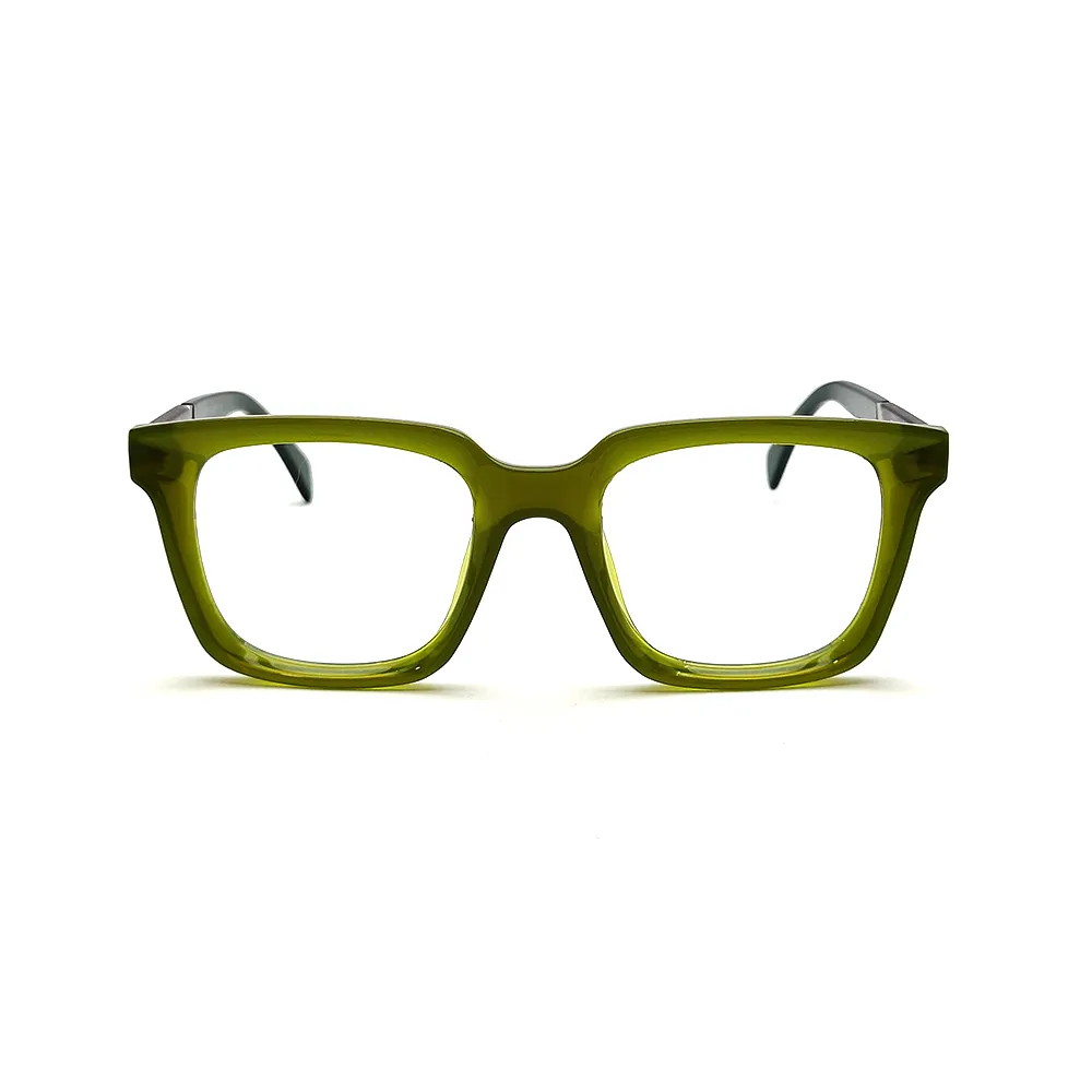 Bold Electric Green Eyeglasses at chashmah