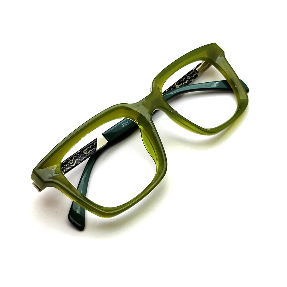 Bold Electric Green Eyeglasses at chashmah