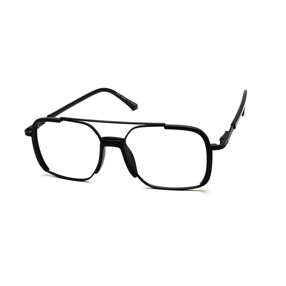 Black Fashion Metal Eyeglasses at chashmah