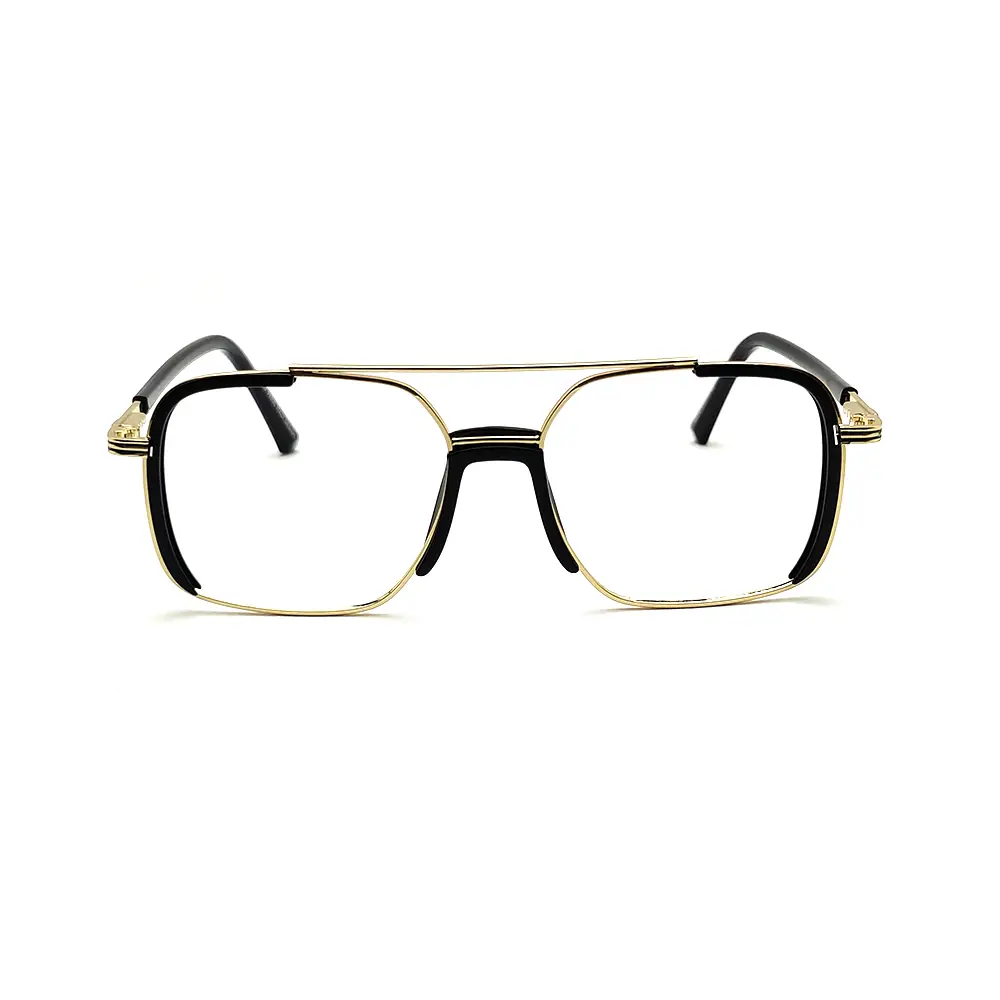 Golden Fashion Metal Eyeglasses at chashmah