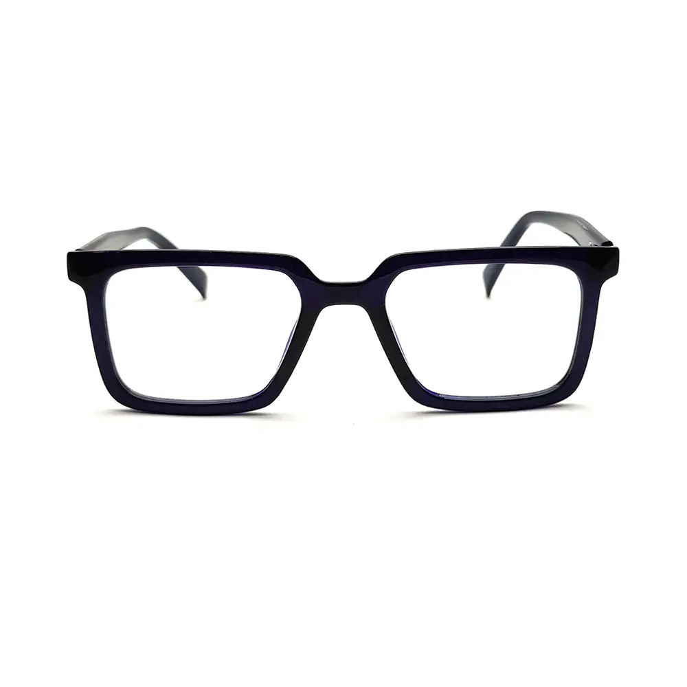 Black Bold Square Eyeglasses at chashmah