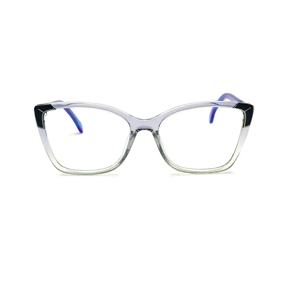 Ice Blue Cat Eyeglasses